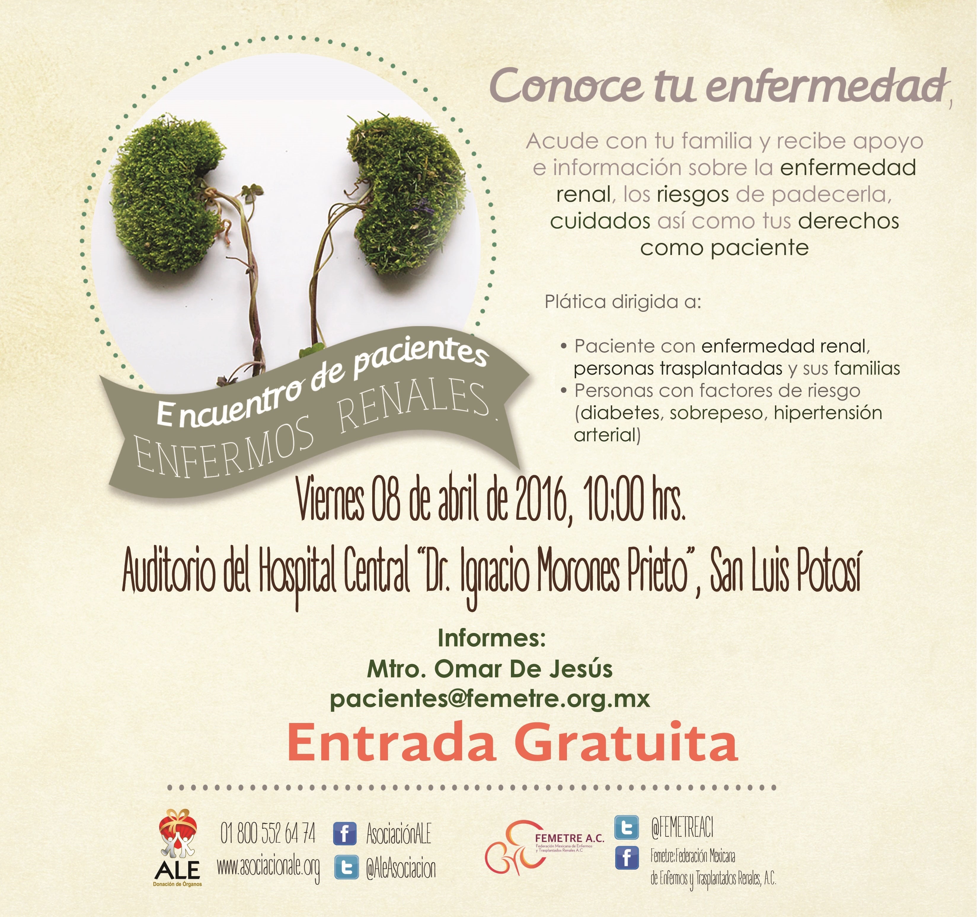 Encuentro de Pacientes Renales, SanLuis Potosi -8 / Abril